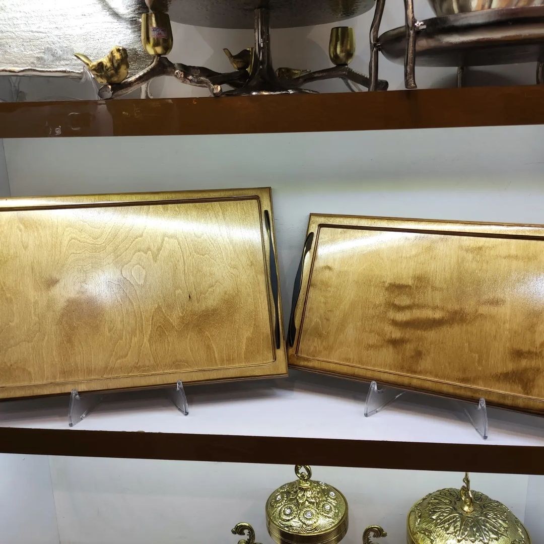 سینی پلای وود چوب روس ترکیه کاملاً قابل شستشو ( 2 سایز )
