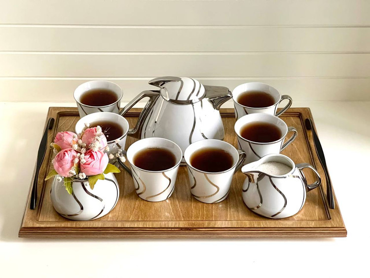 سینی پلای وود چوب روس ترکیه کاملاً قابل شستشو ( 2 سایز )