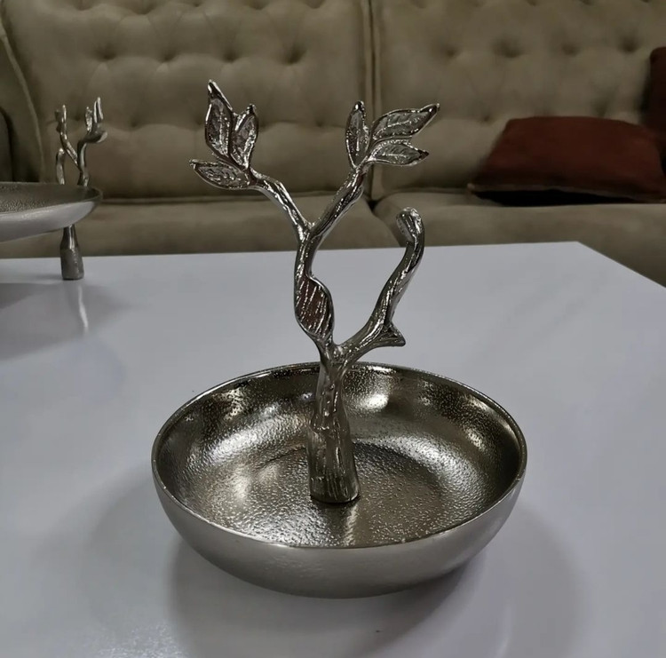 ست سرویس پذیرایی 5 تکه پر طرفدار گلبرگ نقره ای