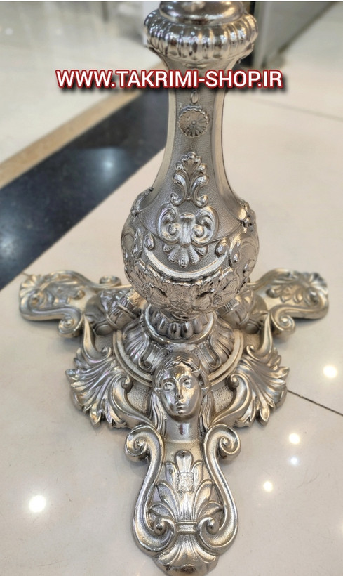 میز خاطره کنار سالنی میز تلفن فرشته ملائکه ( نقره ای و طلایی )
