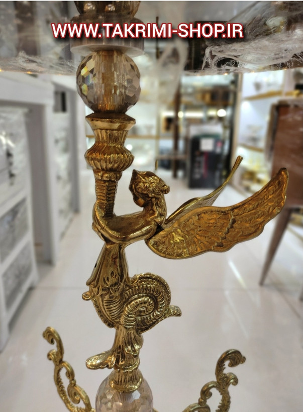 میز خاطره کنار سالنی میز تلفن فرشته ملائکه ( نقره ای و طلایی )