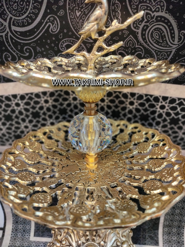 میوه خوری یا شیرینی خوری 2 طبقه سلطنتی ( خالص )