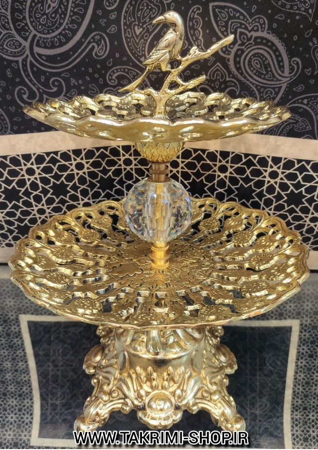 میوه خوری یا شیرینی خوری 2 طبقه سلطنتی ( خالص )
