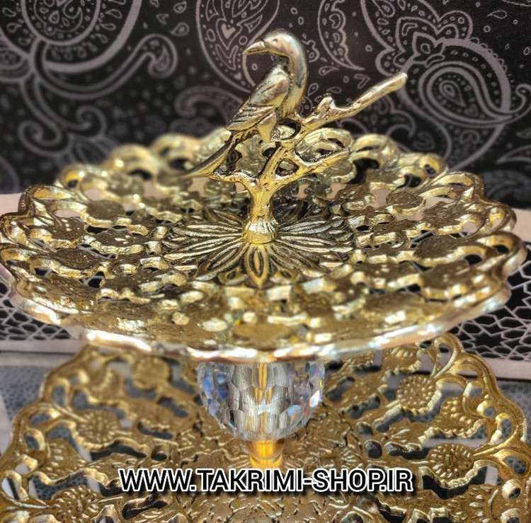میوه خوری یا شیرینی خوری 2 طبقه سلطنتی ( خالص )