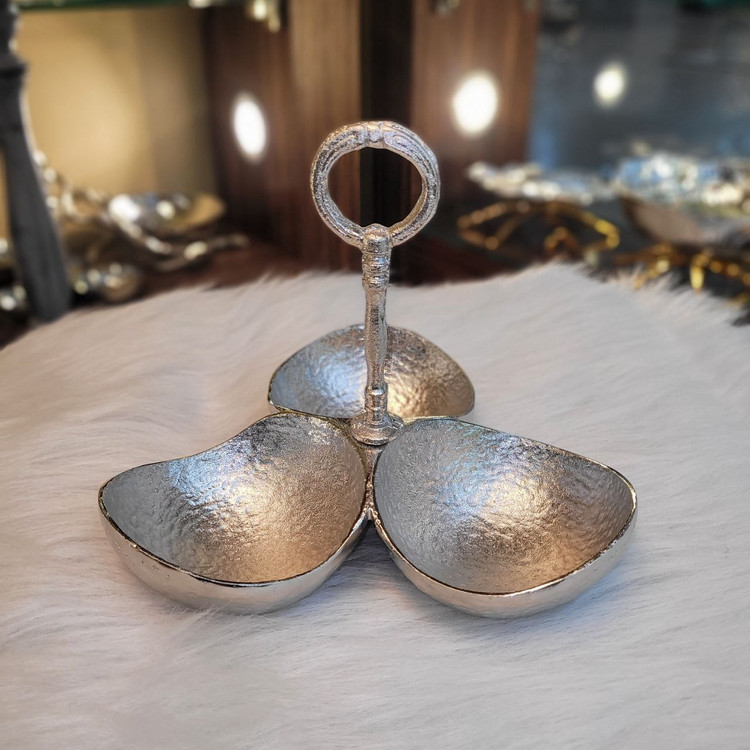 اردو خوری 3 پیاله طرح چکشی جنس آلومینیوم خالص