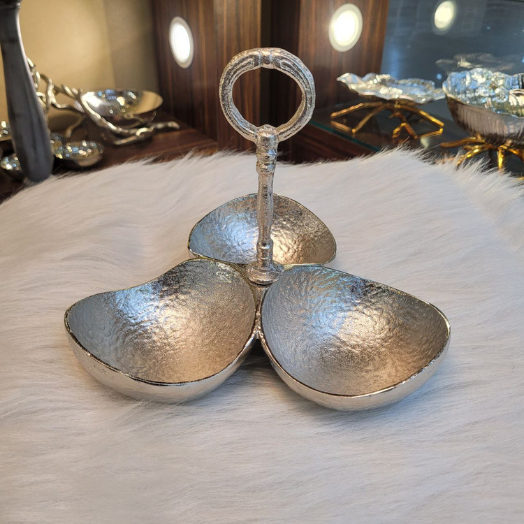 اردو خوری 3 پیاله طرح چکشی جنس آلومینیوم خالص