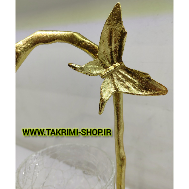 جا قاشقی جا کاردی ایستاده پروانه آلومینیومی ( طلایی و نقره ای )