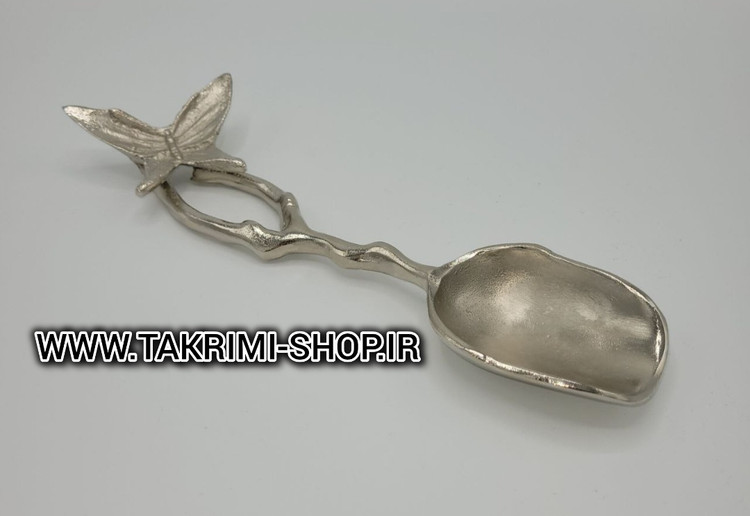 قاشق آجیل پروانه ( آلومینیوم خالص ) طلایی و نقره ای