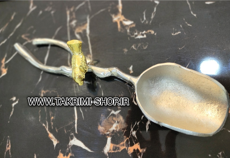 قاشق آجیل گنجشک ( آلومینیوم خالص ) طلایی و نقره ای