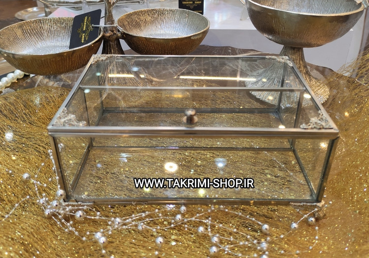 جای جا کاردی جا قاشقی جاکاردی جاقاشقی شیشه و برنجی استیل