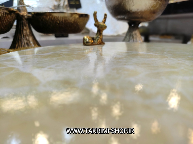 ظرف سرو شیرینی خوری میوه خوری گوزن دار ( فقط سایز کوچک موجود ، 2 رنگ )