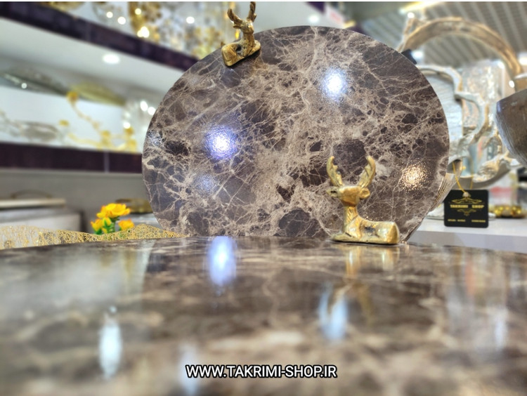 ظرف سرو شیرینی خوری میوه خوری گوزن دار ( فقط سایز کوچک موجود ، 2 رنگ )