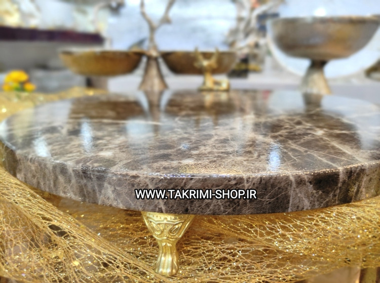 ظرف سرو شیرینی خوری میوه خوری گوزن دار ( فقط سایز کوچک موجود ، 2 رنگ )