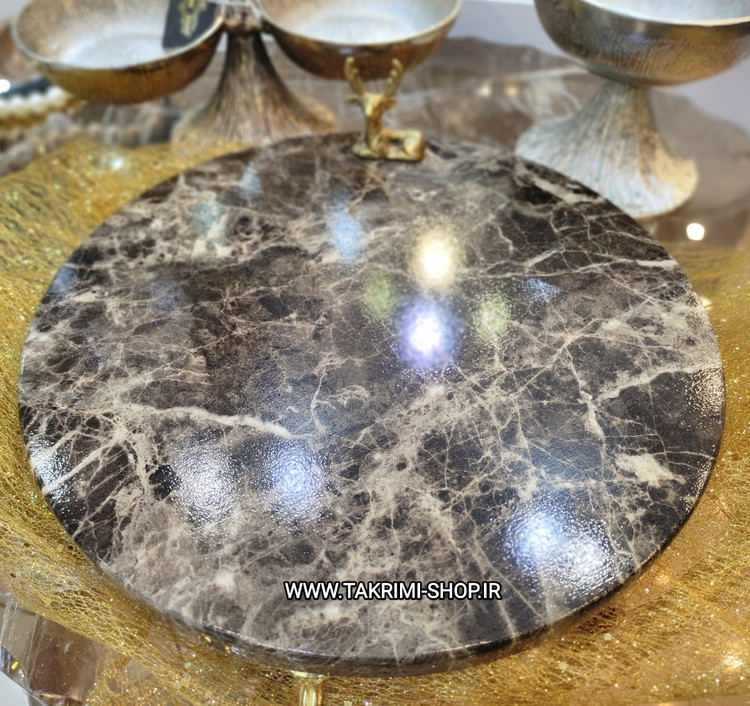 ظرف سرو شیرینی خوری میوه خوری گوزن دار ( فقط سایز کوچک موجود ، 2 رنگ )