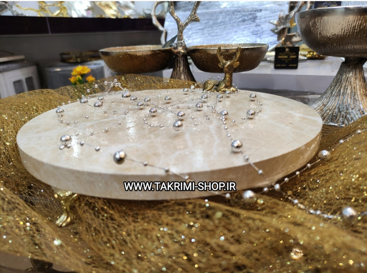 ظرف سرو شیرینی خوری میوه خوری گوزن دار ( فقط سایز کوچک موجود ، 2 رنگ )