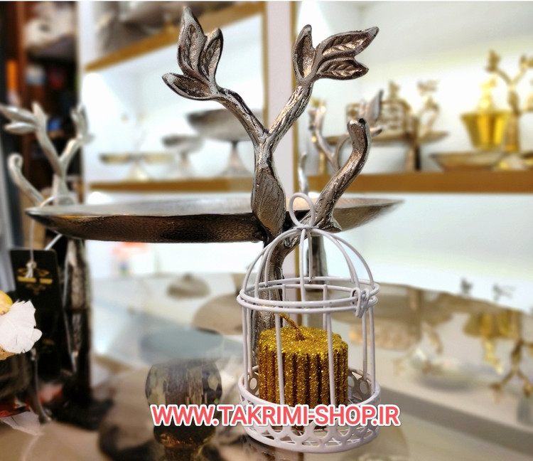 ظرف کاپ کیک یا شیرینی خوری 3 سه پایه گرد گلبرگ آلومینیوم خالص ( طلایی و نقره ای ) ( تکریمی شاپ )