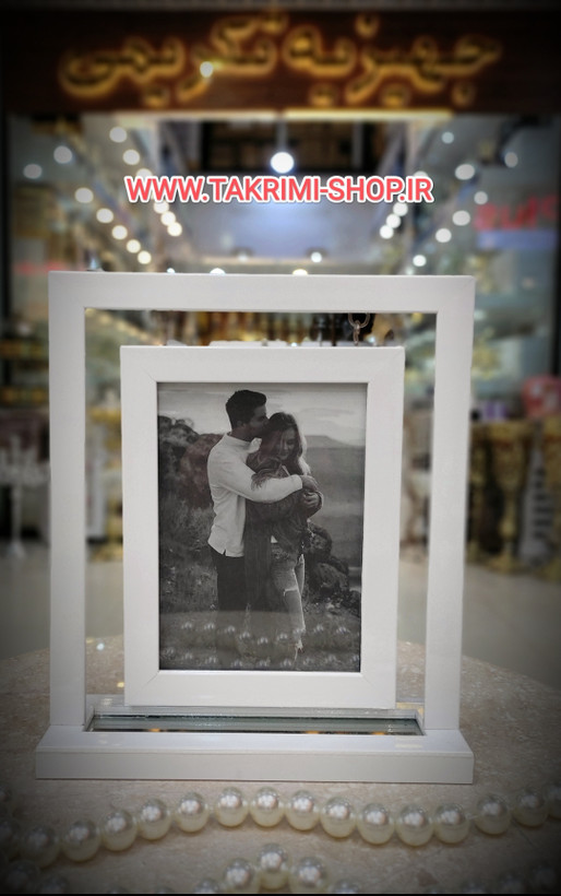استند قاب عکس ایستاده تابی تکی سفید قهوه ای مشکی بژ طلایی نقره ای ( تکریمی شاپ )