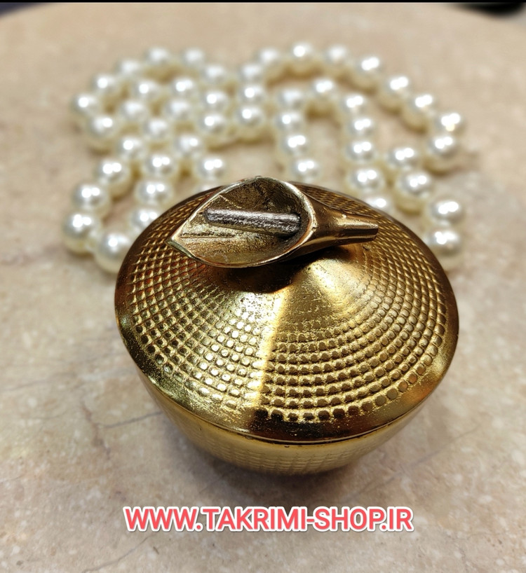 قندان قندون نقل خوری بدون پایه آلیاژی لیلیوم شیپور گلایل ( 2 رنگ طلایی و نقره ای )