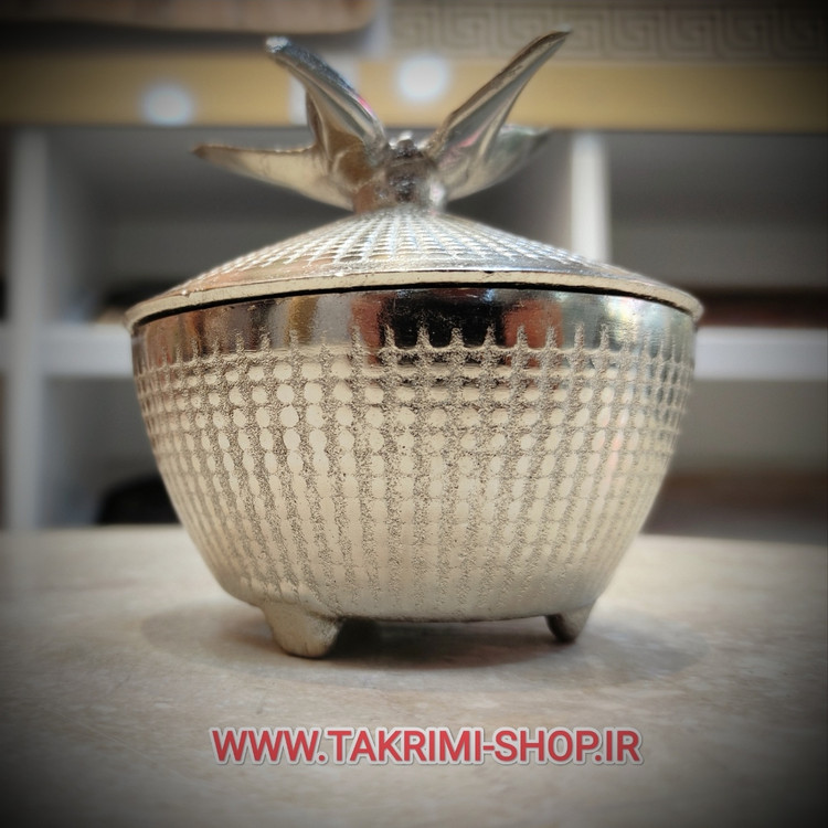 قندان قندون نقل خوری جای نبات آبنبات پروانه ( 2 رنگ ) ( تکریمی شاپ )