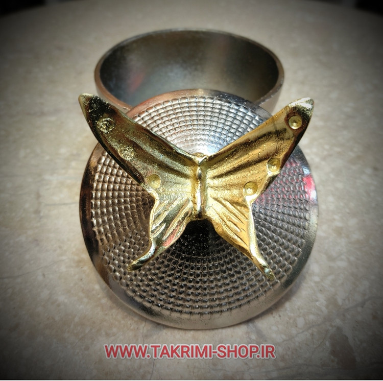 قندان قندون نقل خوری جای نبات آبنبات پروانه ( 2 رنگ ) ( تکریمی شاپ )