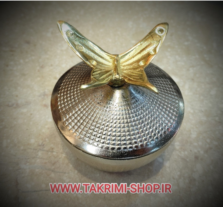 قندان قندون نقل خوری جای نبات آبنبات پروانه ( 2 رنگ ) ( تکریمی شاپ )