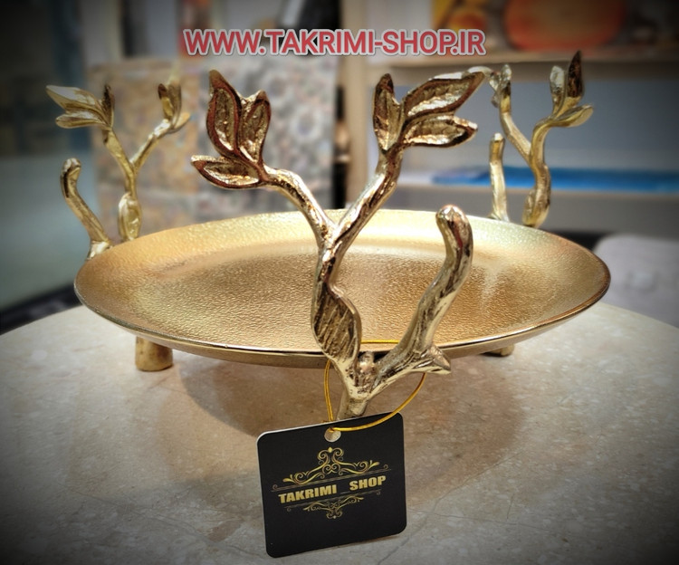 ظرف کاپ کیک یا شیرینی خوری 3 سه پایه گرد گلبرگ آلومینیوم خالص ( طلایی و نقره ای ) ( تکریمی شاپ )