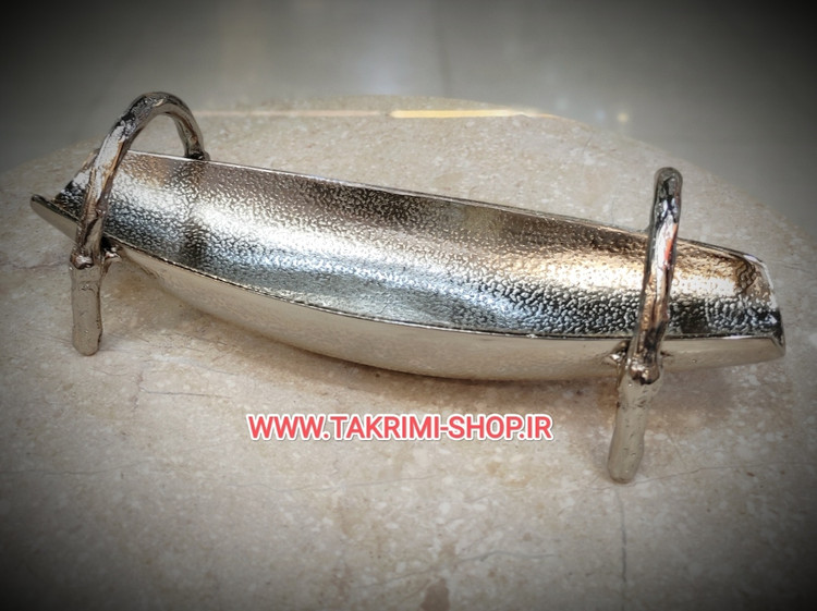جا قاشقی جا کاردی جاقاشقی جاکاردی تخت خوابیده قایقی گلبرگ آلومینیومی طلایی و نقره ای ( تکریمی شاپ )