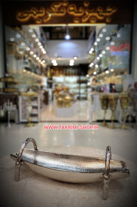 جا قاشقی جا کاردی جاقاشقی جاکاردی تخت خوابیده قایقی گلبرگ آلومینیومی طلایی و نقره ای ( تکریمی شاپ )