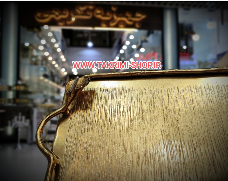 سینی گل لیلیوم شیپوری آلومینیوم خالص ضد آب بزرگ نقره ای و طلایی ( تکریمی شاپ )