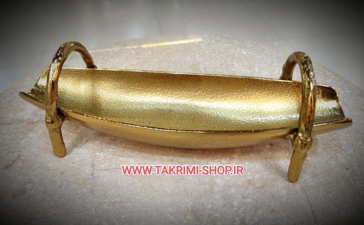 جا قاشقی جا کاردی جاقاشقی جاکاردی تخت خوابیده قایقی گلبرگ آلومینیومی طلایی و نقره ای ( تکریمی شاپ )