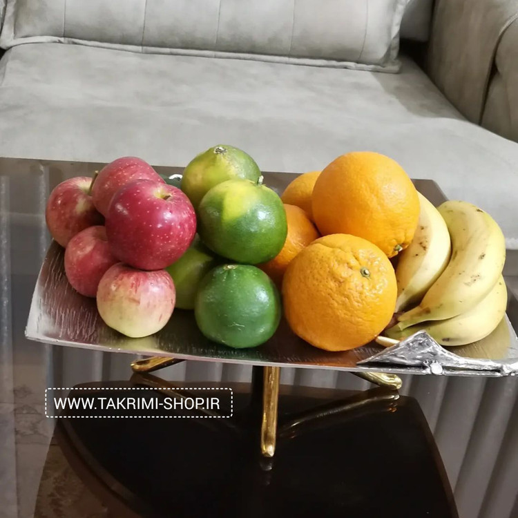 میوه خوری یا شیرینی خوری گل لیلیوم یا شیپوری آلومینیومی ( تکریمی شاپ )