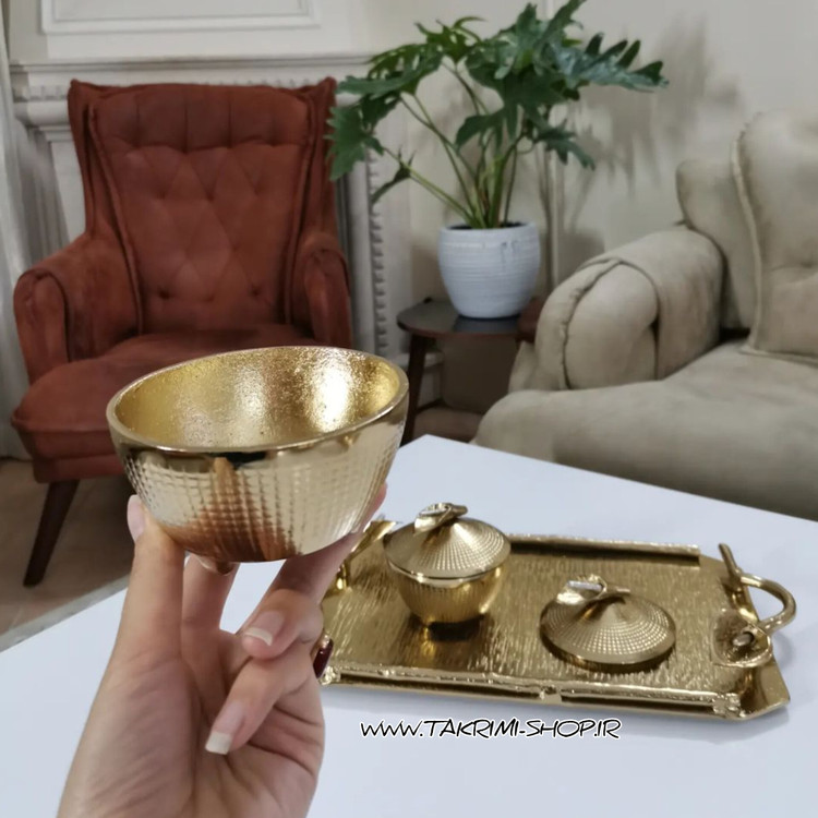 سینی گل لیلیوم شیپوری آلومینیوم خالص ضد آب بزرگ نقره ای و طلایی ( تکریمی شاپ )