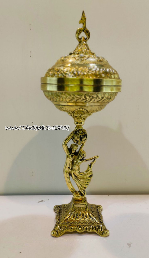 ست سرویس پذیرایی 4 پارچه تکه عروس و داماد رقص باله آلومینیوم خالص ( تکریمی شاپ )