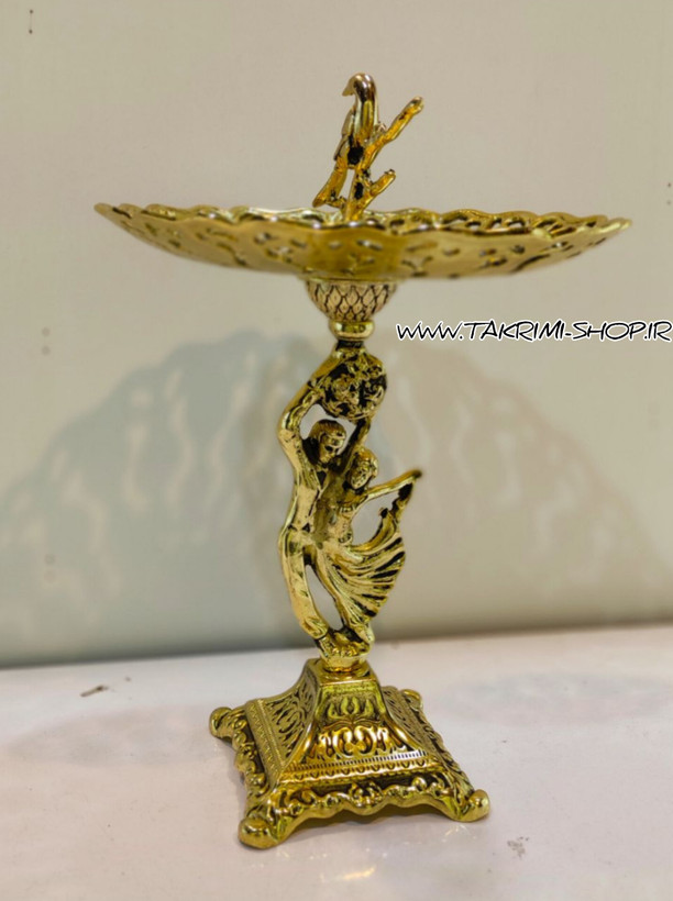 ست سرویس پذیرایی 4 پارچه تکه عروس و داماد رقص باله آلومینیوم خالص ( تکریمی شاپ )