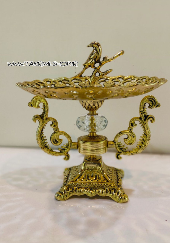 ست سرویس پذیرایی سلطنتی دسته دار پایه الیزه ( میوه شیرینی شکلات آجیل خوری ) سلطنتی آلیاژی آلومینیومی