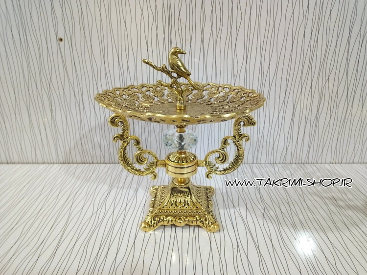 ست سرویس پذیرایی سلطنتی دسته دار پایه الیزه ( میوه شیرینی شکلات آجیل خوری ) سلطنتی آلیاژی آلومینیومی