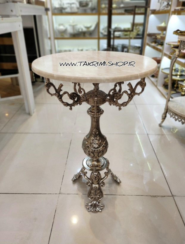 میز کنار سالنی خاطره میز کنارسالنی میزکنار سالنی میزکنارسالنی خاطره مناسب سماور تلفن نقره ای طرح برنجی
