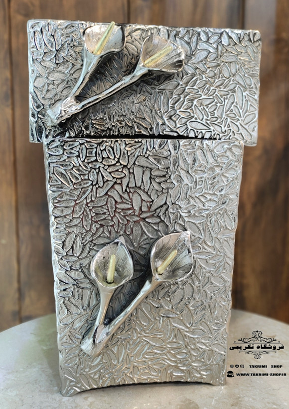 سطل و جادستمالی جای دستمالی گل لیلیوم شیپوری گلایل آلومینیومی ( تولیدی تکریمی شاپ )