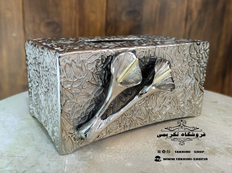 جادستمالی جای دستمالی تک گل لیلیوم شیپوری گلایل آلومینیومی ( تولیدی تکریمی شاپ )