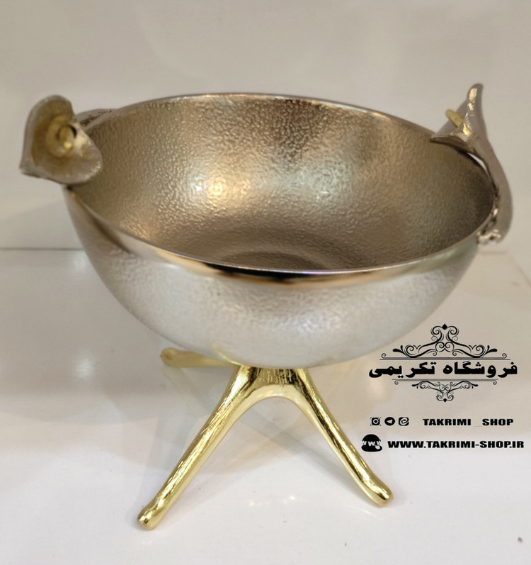 ست سرویس پذیرایی 5 پنج تکه پارچه گل لیلیوم شیپوری گلایل آلومینیومی ( تولیدی تکریمی شاپ )
