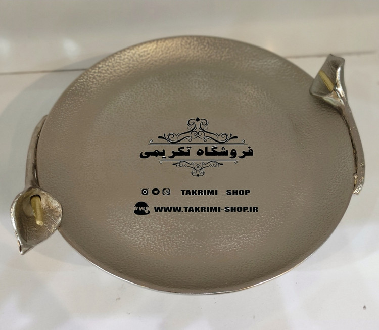 استند ظرف کاپ کیک خوری گرد گل لیلیوم شیپوری گلایل آلومینیومی آلیاژی ( تولیدی تکریمی شاپ )