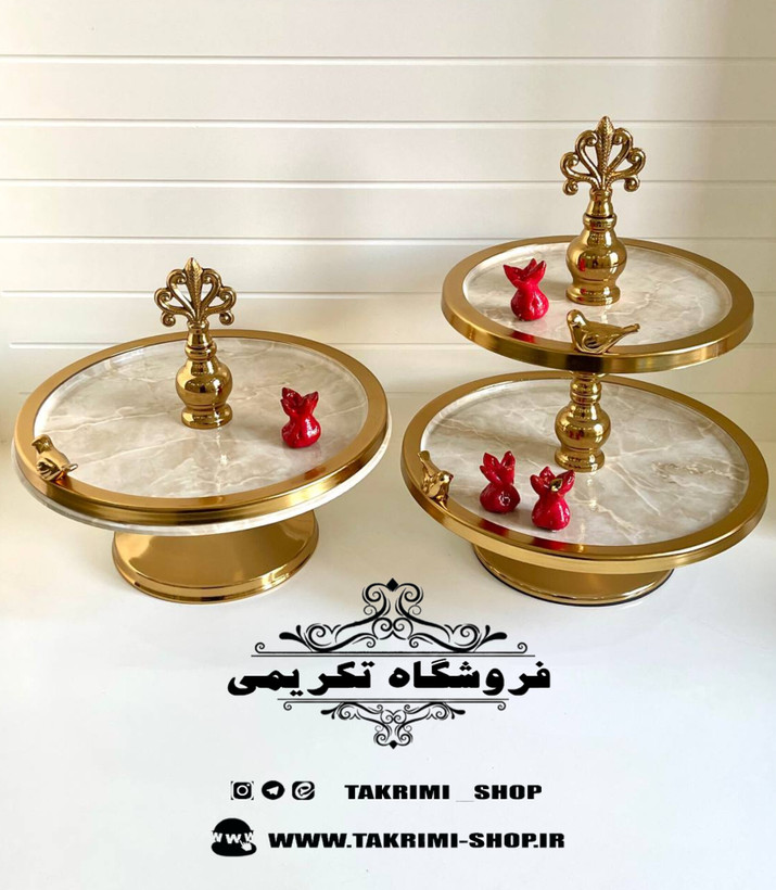استند شیرینی خوری یک طبقه و دو طبقه چوب وکیوم درسا ایکیا موجود 3 رنگ