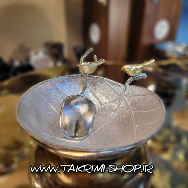 ظرف کاسه آجیل خوری یا میوه خوری سیب و گنجشک ( 2 سایز ) بدون پایه ( تکریمی شاپ )