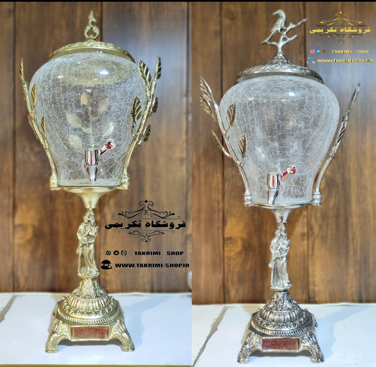 کلمن کلمند کولمن کولمند سلطنتی عروس و داماد باله طلایی و نقره ای آلیاژی آلومینیومی ( تکریمی شاپ )