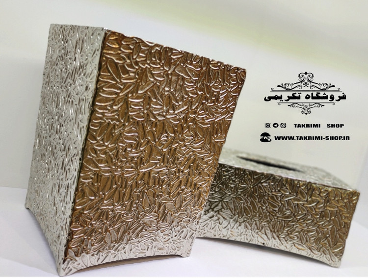 سطل ستل و جا دستمالی جادستمالی آلومینیومی نقره ای آلیاژی خاص ( تولیدی تکریمی شاپ )