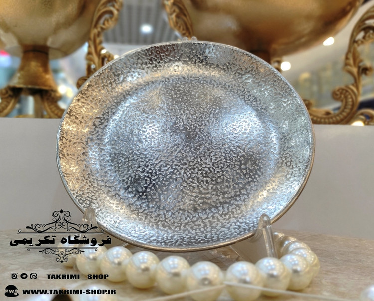 پیش دستی پیشدستی تک چکشی گلبرگ نقره ای کروم آلومینیوم خالص ( تکریمی شاپ )