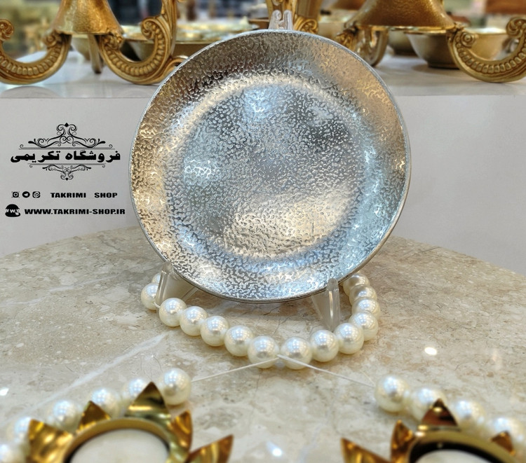 پیش دستی پیشدستی تک چکشی گلبرگ نقره ای کروم آلومینیوم خالص ( تکریمی شاپ )