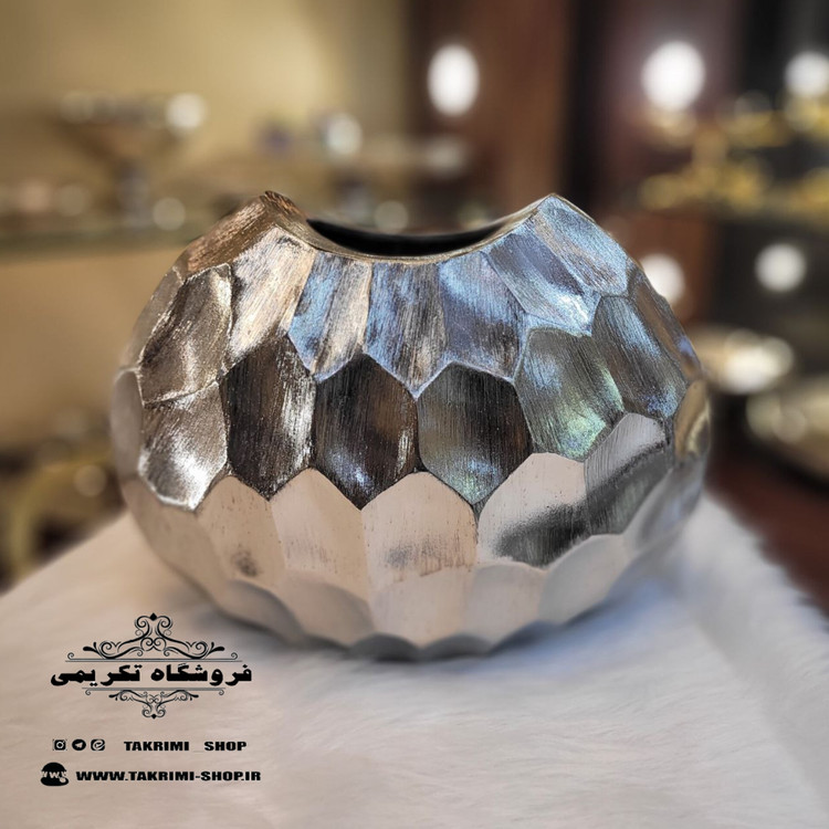 گلدان گلدون گل دان گل دون طرح کندو سایز خیلی بزرگ آلومینیومی آلیاژی ( تکریمی شاپ )