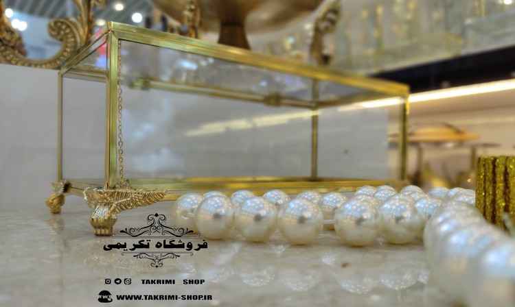 جا کاردی جاکاردی جا قاشقی جاقاشقی اصلی جنس شیشه و برنجی خالص ( تولیدی تکریمی شاپ )