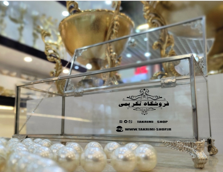 جا کاردی جاکاردی جا قاشقی جاقاشقی اصلی جنس شیشه و برنجی خالص ( تولیدی تکریمی شاپ )
